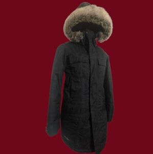 Oakley Black Parka with Fur Hood